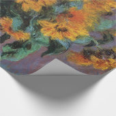 Golden Sunflower Impressionisme Cadeaupapier (Hoek)