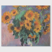 Golden Sunflower Impressionisme Cadeaupapier (Vlak)