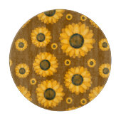 Golden Sunflower Patroon Snijplank (Voorkant)