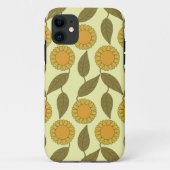 Golden Sunflower Pattern iPhone 5 hoesje (Achterkant)