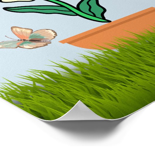 Golden SunFlower Wall Art Print (Hoek)