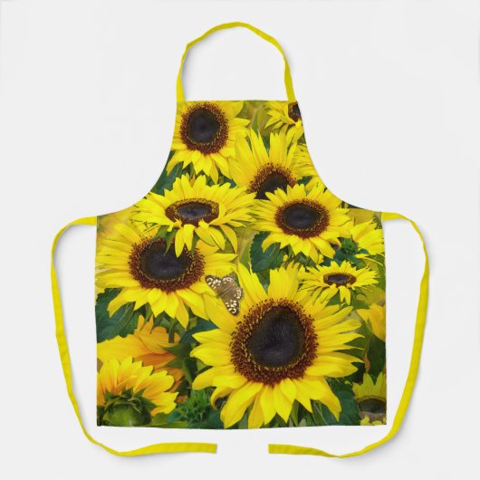 Golden Sunny Sunflower Schort (Voorkant)