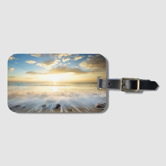 Golden Sunrise Bagagelabel (Voorkant (horizontaal))