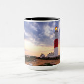 Golden Sunrise bij Portland Bill Lighthouse Mok (Midden)