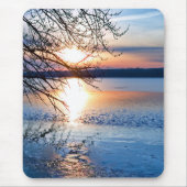 Golden Sunrise boven het meer Muismat (Voorkant)