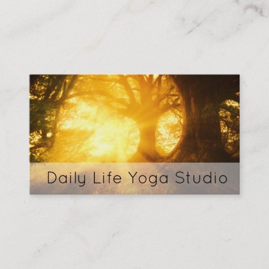 Golden Sunrise door bos Visitekaartje (Voorkant)