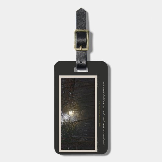 Golden Sunrise Forest Centennial Ed Bagagelabel (Voorkant verticaal)