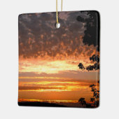 Golden Sunrise Keramisch Ornament (Links)