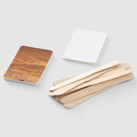 Golden Sunrise op een handventilator Handwaaier (Niet-gemonteerd)