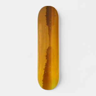 Golden sunrise skateboarddek skateboard