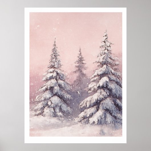 Golden Sunrise Tree Poster (Voorkant)