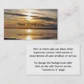 Golden Sunset 3 - sjabloon voor visitekaartjes (Voorkant / Achterkant)