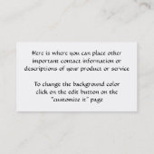 Golden Sunset 3 - sjabloon voor visitekaartjes (Achterkant)