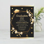 Golden Sunset Afstuderen Kaart (Staand voorkant)