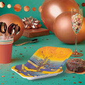 Golden Sunset Art Papieren Bordje