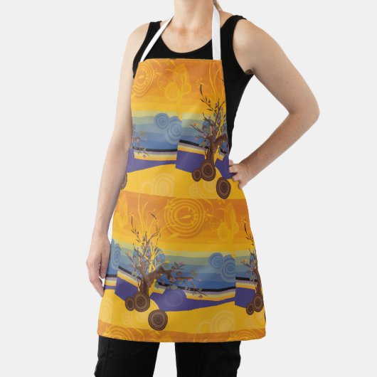 Golden Sunset Art Schort (Insitu)