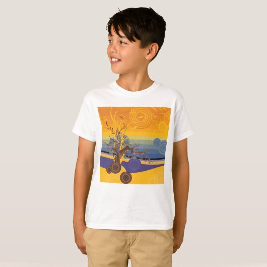 Golden Sunset Art T-shirt (Voorkant volledig)