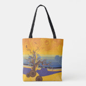 Golden Sunset Art Tote Bag (Achterkant)