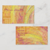 GOLDEN SUNSET Artist Designer Visitekaartje (Voorkant / Achterkant)