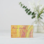 GOLDEN SUNSET Artist Designer Visitekaartje (Staand voorkant)