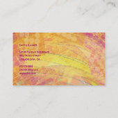 GOLDEN SUNSET Artist Designer Visitekaartje (Achterkant)