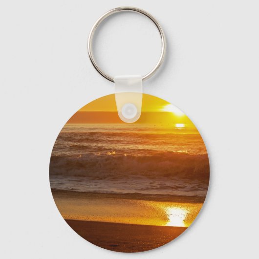 Golden Sunset at Horsfall Beach Sleutelhanger (Voorkant)