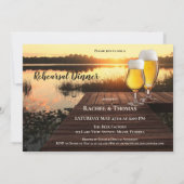 Golden Sunset Bier repetitie diner uitnodiging (Achterkant)