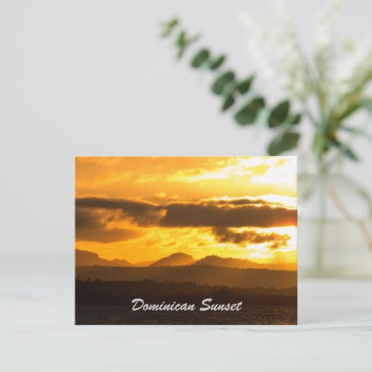 Golden Sunset Briefkaart (Staand voorkant)