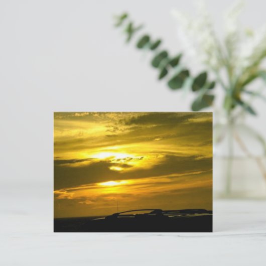 Golden Sunset Briefkaart (Staand voorkant)