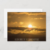 Golden Sunset Briefkaart (Voorkant / Achterkant)