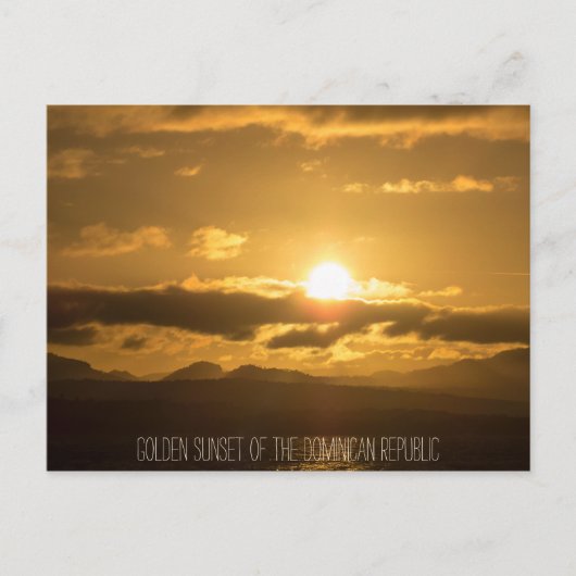 Golden Sunset Briefkaart (Voorkant)