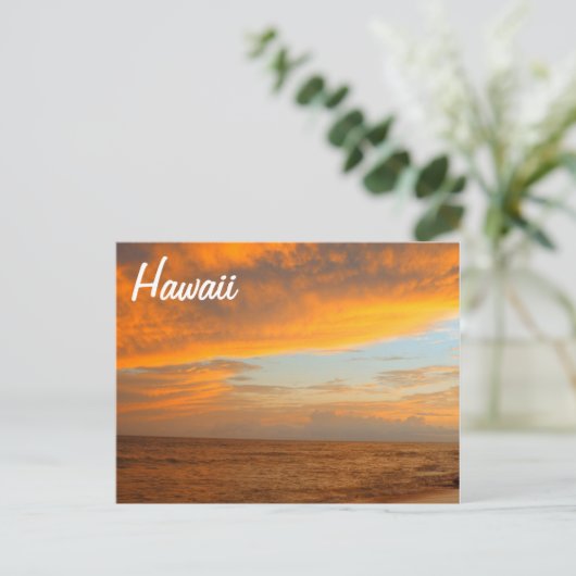 Golden Sunset Briefkaart (Staand voorkant)