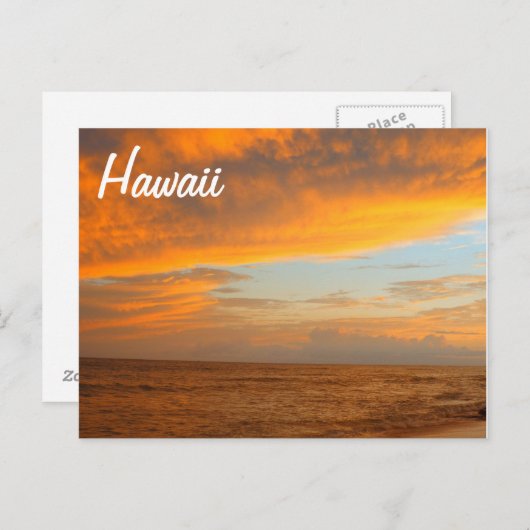 Golden Sunset Briefkaart (Voorkant / Achterkant)