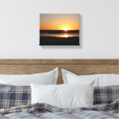 Golden sunset canvas afdruk (Insitu (Slaapkamer))