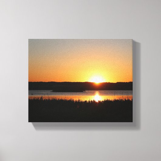 Golden sunset canvas afdruk (Voorkant)