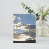 Golden Sunset Clouds Briefkaart (Staand voorkant)