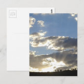 Golden Sunset Clouds Briefkaart (Voorkant / Achterkant)