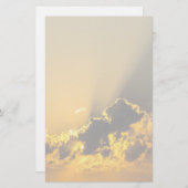 Golden Sunset die een wolk verlicht Briefpapier (Voorkant / Achterkant)