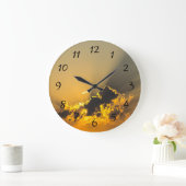 Golden Sunset die een wolk verlicht Grote Klok (Huis)