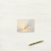 Golden Sunset die een wolk verlicht Post-it® Notes (Op bureau)