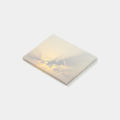 Golden Sunset die een wolk verlicht Post-it® Notes (Schuin)