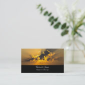 Golden Sunset die een wolk verlicht Visitekaartje (Staand voorkant)