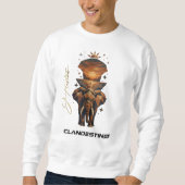 Golden Sunset Elephant – Long Sleeve Tee Trui (Voorkant)