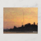 Golden Sunset en Psalms / Bijbelse Gift sets Briefkaart (Achterkant)