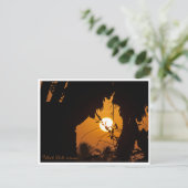 Golden Sunset Garden Ubud – Art Postcard Briefkaart (Staand voorkant)