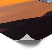 Golden Sunset Gepersonaliseerde Familiebomen Poster (Hoek)