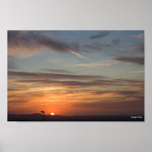 Golden Sunset in Sardinië - Italië Poster