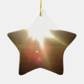 Golden Sunset Keramisch Ornament (Voorkant)