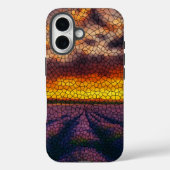 Golden Sunset Lavender Field iPhone / iPad hoesje (Achterkant)