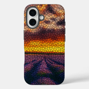 Golden Sunset Lavender Field iPhone / iPad hoesje